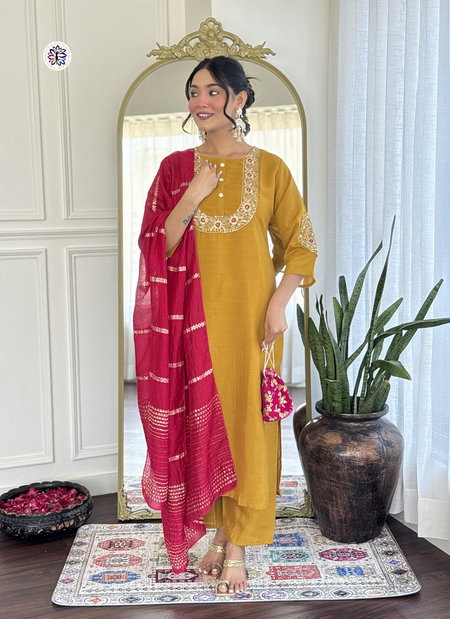 KF 5115 Kalaai Vichitra Silk Embroidery Online Kurti With Bottom Dupatta Wholesale